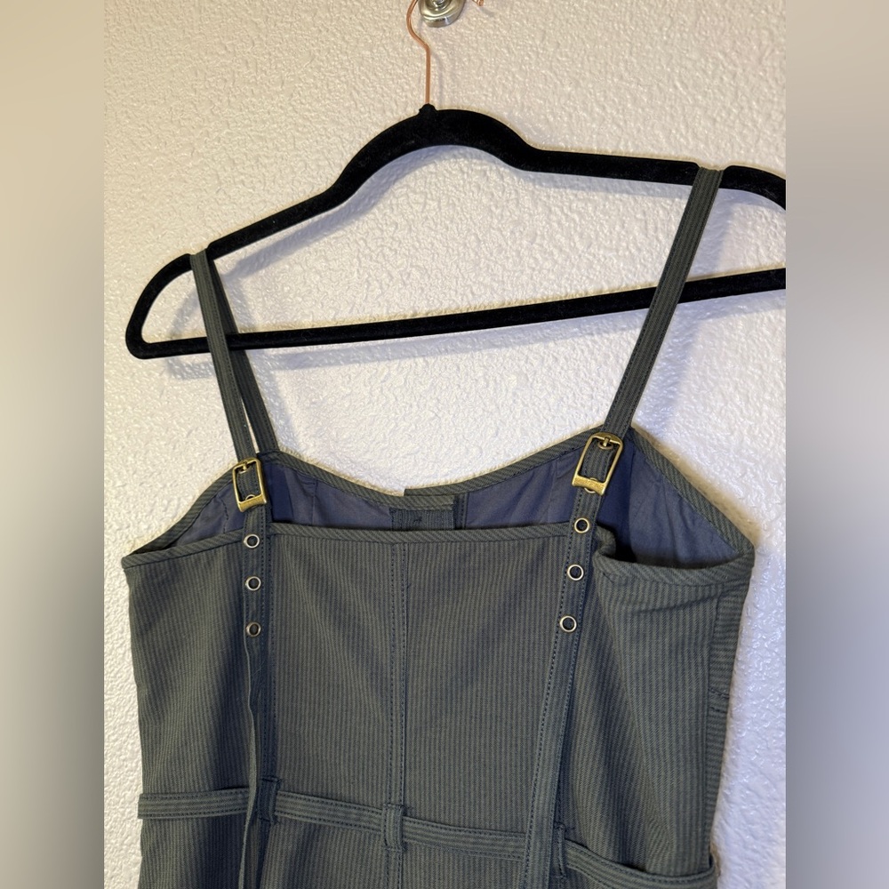 NWOT ULLA JOHNSON Cleo Midi Dress Pleated Green Vacation Holiday Summer Resort 4 - Picture 8 of 11